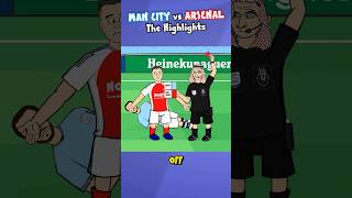 RED CARD🔴 Man City vs Arsenal Highlights football mancity arsenal [upl. by Brogle]