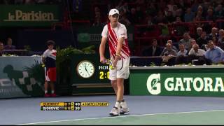 Querrey Overcomes Djokovic In 2012 Paris Classic Moment [upl. by Nilrac]