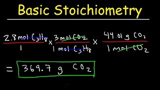 Stoichiometry Basic Introduction Mole to Mole Grams to Grams Mole Ratio Practice Problems [upl. by Ruon]