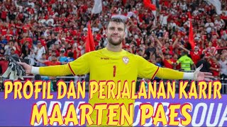 Profil dan perjalanan Karir Maarten Paes Kiper timnas Indonesia maartenpaes timnasday fyp [upl. by Rabin]