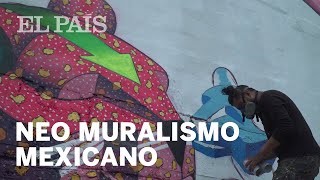 ‘Spaik’ el arte urbano heredero del muralismo mexicano  Cultura [upl. by Dopp]