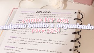 como ter um caderno bonito e organizado para 2021  títulos sem lettering [upl. by Lefkowitz]