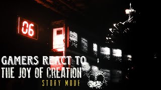 Gamers react to their first basement jumpscare  The Joy Of Creation Story Mode [upl. by Dennie]