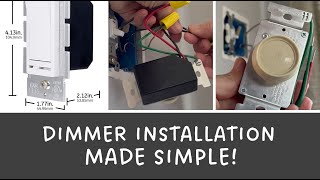 How to Install Dimmer Switch for Lights DIY [upl. by Boleyn374]