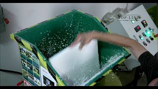 GREENMAX Styrofoam Densifier Machine MC50 Operated by TopLine Furniture Corp in the USA [upl. by Jaquelyn]