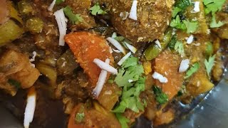 Kathiyawadi undhiyu  Undhiyu Recipe  Gujarati Mix Sabzi with Methi Muthiya [upl. by Adnav]