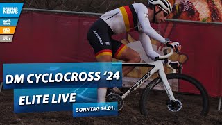 DM Cyclocross 2024 LIVE Elite Männer und Frauen Livestream – Sonntag ab 1330 Uhr aus Radevormwald [upl. by Nellek]