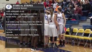 High School Girls Basketball 2016 MGBCA AllStar Series  Stars vs Stripes [upl. by Ycnaffit]