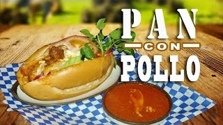 PAN CON POLLO  RECETA SALVADOREÑA  panes con pollo [upl. by Ariamat]