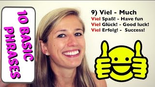 GERMAN LESSON 55 10 Basic German Words EVERY Beginner MUST know [upl. by Nedmac24]