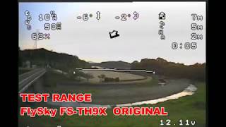 FlySky FSTH9X RANGE TEST 1KM [upl. by Olnay]