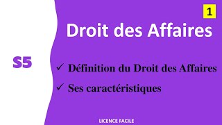 Droit des Affaires en Darija «Définition du Droit des Affaires et ses caractéristiques»  EP 1 [upl. by Meelas]