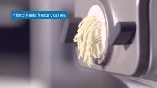 Como hacer pastas con la nueva Philips PastaMaker HR235507 [upl. by Niran662]