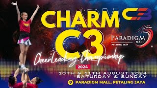 CHARM CHEERLEADING CHAMPIONSHIP 2024 🏆 Day 1 Session 1🔥 [upl. by Wolf]