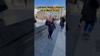 Ladronas Roban y Huyen en el Metro Gratis Ⓜ️💸 [upl. by Nosliw]