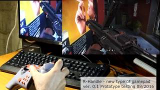 RHandle gamepad Test 1 Wolfenstein The New Order [upl. by Enytsirk967]