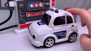 🐰toy asmr🐰 Gas Station Playset amp Police Car Series Toys ASMR 주유소 놀이 장난감 Satisfying with Unboxing [upl. by Aras610]