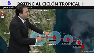 El clima en Monterrey y Potencial Ciclón Tropical Uno  18 de junio de 2024  Gamavisión Noticias [upl. by Aurilia100]