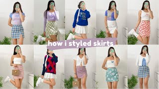 20 SKIRT OUTFIT IDEAS soft girl edition [upl. by Lambard]