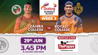 Zahira College vs Royal College  Dialog Schools Rugby League 2024 [upl. by Jeannette]