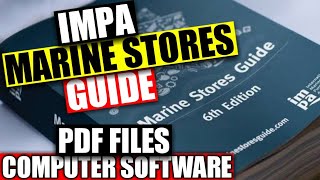 IMPA Marine Stores Guide 6th edition  Computer Software and PDF file [upl. by Sapphera]