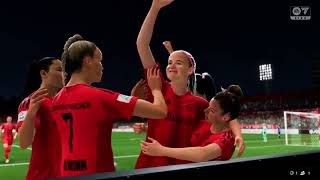 Lea Schüller amp Pernille Harder scored for FC Bayern against Carl Zeiss Jena  EA FC 25 Career Mode [upl. by Assillim]