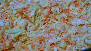 deliciosa ENSALADA DE REPOLLO  COLESLAW receta facil [upl. by Aeduj]