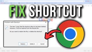 How To Fix Chromeexe Shortcut Changed Or Moved 2024 [upl. by Oicaroh]