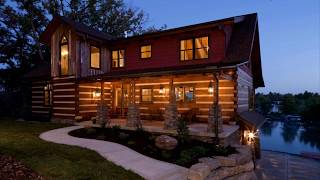 StoneMill Log amp Timber homes  The Rose Hill Log Home [upl. by Latsirhc809]