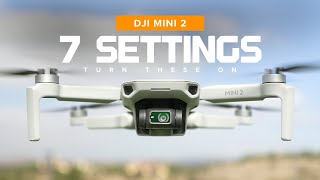 7 Settings New Pilots Should Turn On  DJI Mini 2 [upl. by Shaper284]