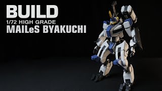 K04BD  Bandai 172 HG Mailes Byakuchi Build and Assembly [upl. by Richers]