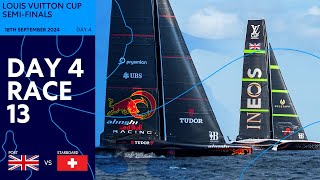 Louis Vuitton Cup SemiFinal Race 13  INEOS Britannia vs Alinghi Red Bull Racing  Full Replay [upl. by Aretse]