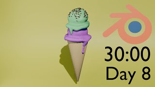 Speed modeling an icecream cone in Blender [upl. by Buyer515]