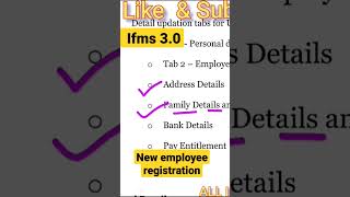 ifms 30 employee ka new registration kaise Kare viralyoutubeshortvideoyoutubeshorts [upl. by Kannav320]