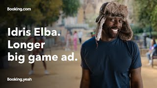 Bookingcom I Idris Elba says more things  2022 big game ad  extended [upl. by Oicangi314]