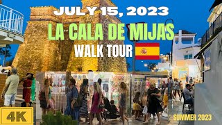 La Cala de Mijas Walk Tour  Costa del Sol Malaga Spain 🇪🇸 4K  July 2023 [upl. by Resee]