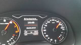 AUDI A3 20 TFSI 220cv acelerandoacceleration 0220 kmh  0120 mph [upl. by Aicela]