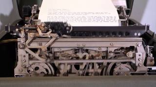 Model 28 Teletype with cover open [upl. by Aurora]