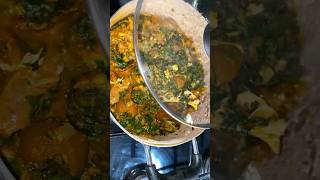 Vegetable soup with water leaf and ugu leaves youtubemadeforyou food trending shortfeed [upl. by Tamas]