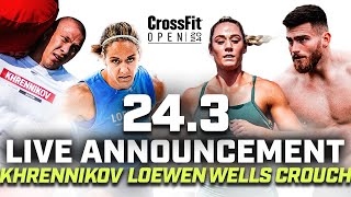 CrossFit Open Workout 243 Live Announcement [upl. by Anairb]