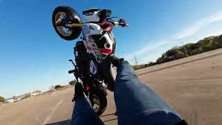 GROM WHEELIE FAIL Motorcycle Crash Fall [upl. by Razal310]