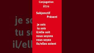 Subjonctif Présent apprendrelefrançais education languefrancaise conjugation subjunctive [upl. by Riva]