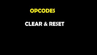 difference between the CLEAR and RESET opcodes in as400 [upl. by Marih]