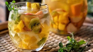 SICILIANI CREATIVI  Sangria bianca con Martini  White Sangria with Martini shorts shortsrecipe [upl. by Vivia121]