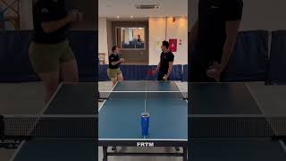 Acerto o alvo 🎯 Lis vs Celinho’ challenge 🏓viralvideos challenge superação tenisdemesa [upl. by Pillihp]