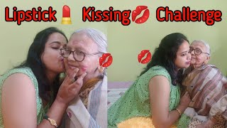 Lip Lock💄 Kissing💋 Challenge video funny lipstick ‎Diya Nag kissingchallenge [upl. by Laup]