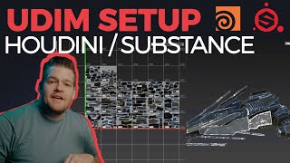 Houdini  Substance UDIM Quick Set Up [upl. by Htebasil]