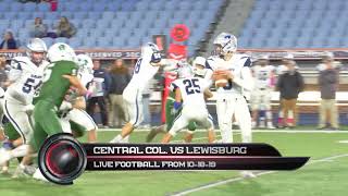 Central Columbia Blue Jays vs Lewisburg Green Dragons Football 101819 [upl. by Viglione]