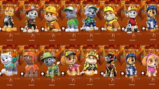 PAW PATROL ALL TIME  CHASE 🆚 MARSHALL 🆚 RUBBER 🆚 ROCKY 🆚 EVERST 🆚 ZUMA 🆚 SKYE  TILES HOP GAME 🎮🎯 [upl. by Nadabas]