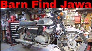 Will it Run  Jawa 634 barn find motorcycle sitting 12 years [upl. by Amaryl]